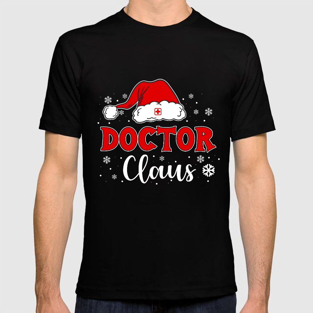 Christmas Doctor Claus Cotton Doctor T-shirt