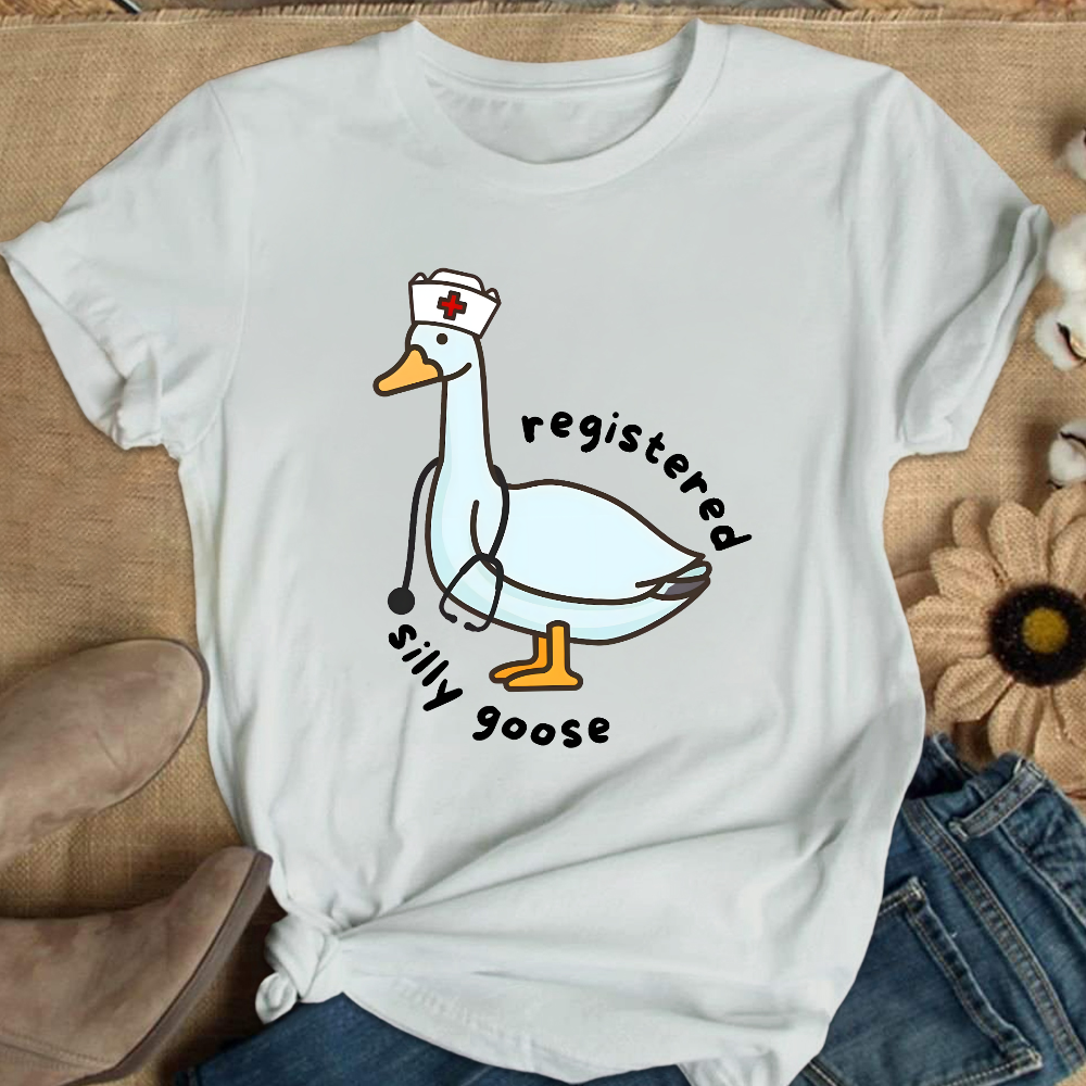 Registered Silly Goose Cotton Nurse T-shirt