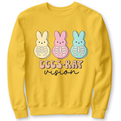 Eggs Ray Vision Radiology Cotton Pullover Sweatshirt