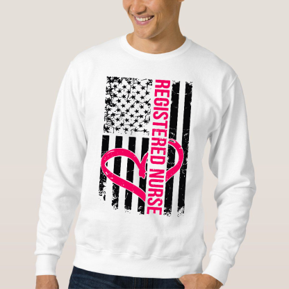 Registered Nurse Cotton Pullover Sweatshirt