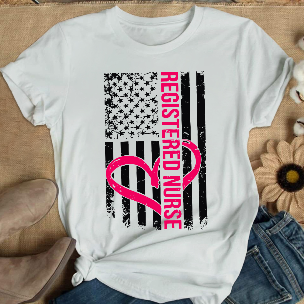 Registered Nurse Cotton Nurse T-shirt