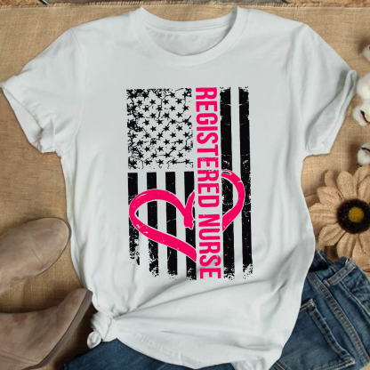 Registered Nurse Cotton Nurse T-shirt