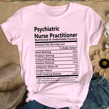 Psychiatric Nurse Practitioner Cotton Nurse T-shirt