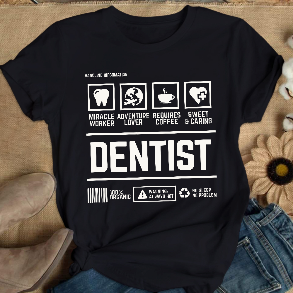 Dentist's Notes Cotton Nurse T-shirt
