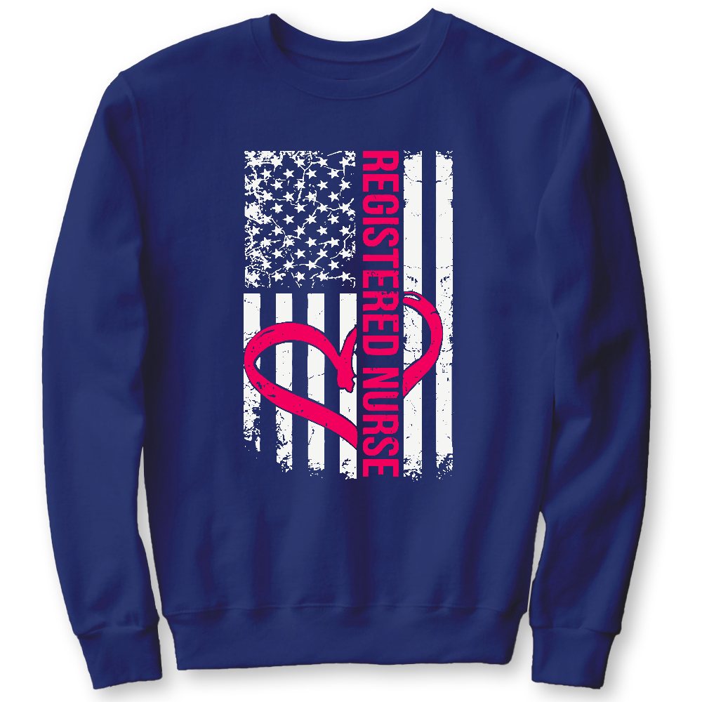 Registered Nurse Cotton Pullover Sweatshirt