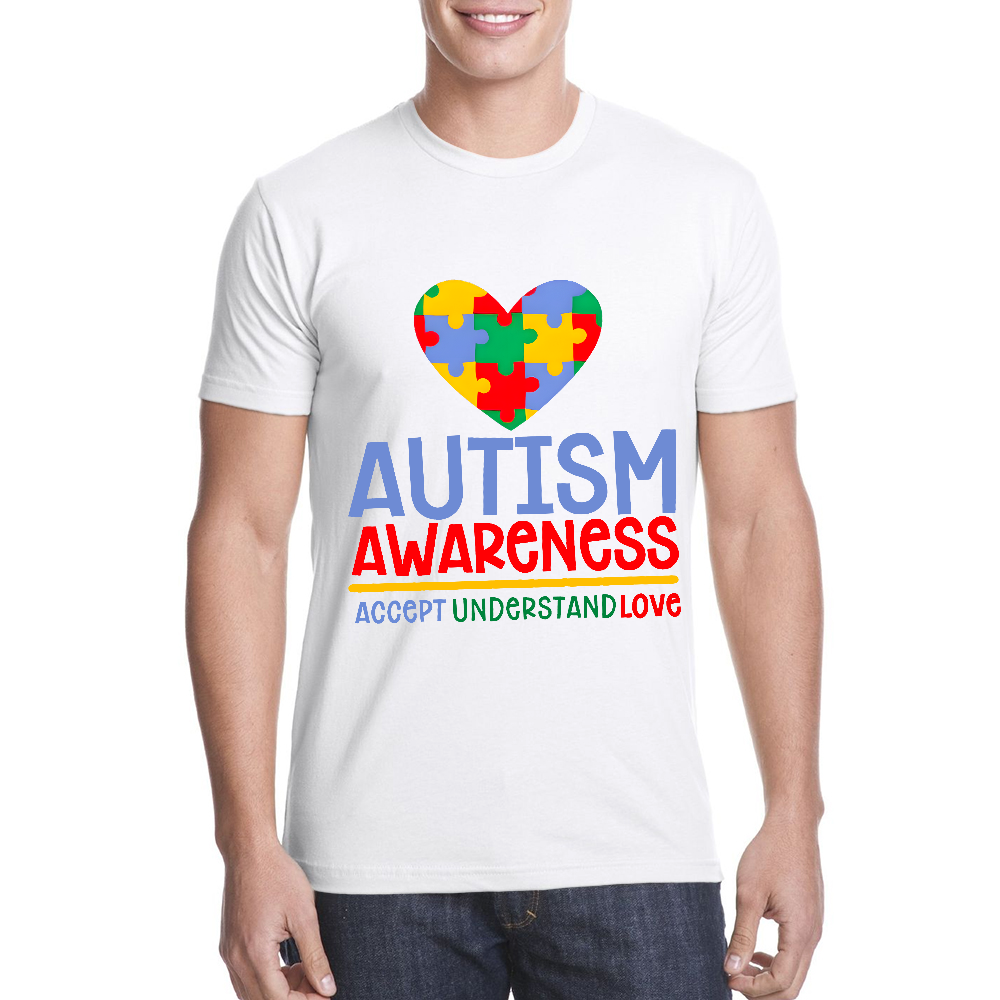 Personalized Autism Awareness Accept Understand Love Cotton Doctor T-shirt