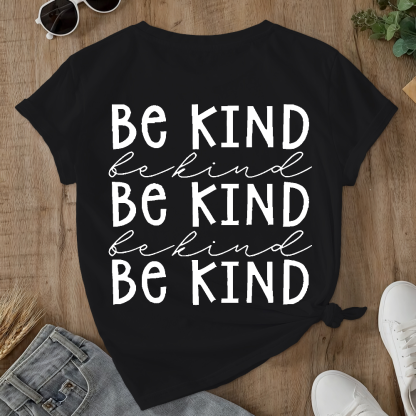 Suicide Prevention Awareness Smile Be Kind Double-Sided Cotton Printed T-Shirt