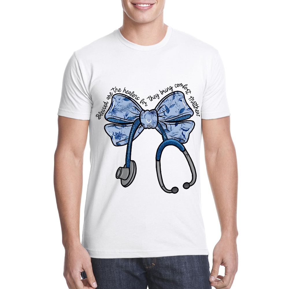 Blessed Are The Healers For They Bring Comfort Matthew Cotton Doctor T-shirt