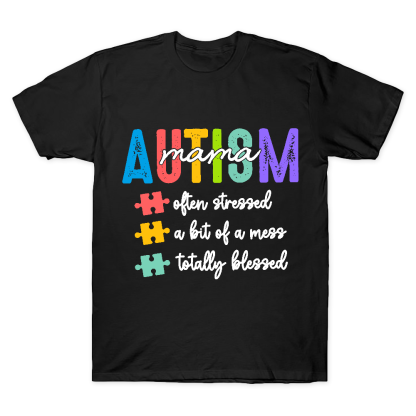 Autism Mom Gift Cotton Doctor T-shirt