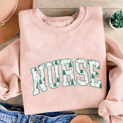 Christmas Nursing Cotton Pullover Sweatshirt