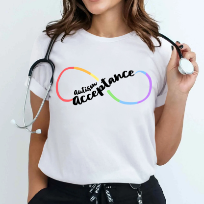 Autism Acceptance Special Education Cotton Nurse T-shirt