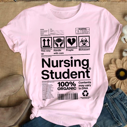 School Of Nursing Student Gift Cotton Nurse T-shirt