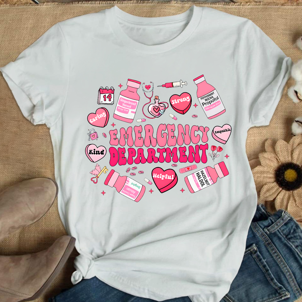 Emergency Department Gift Cotton Nurse T-shirt