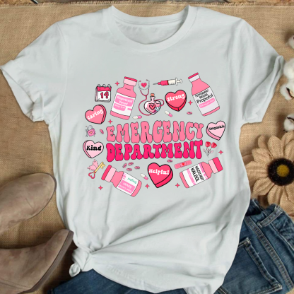 Emergency Department Gift Cotton Nurse T-shirt