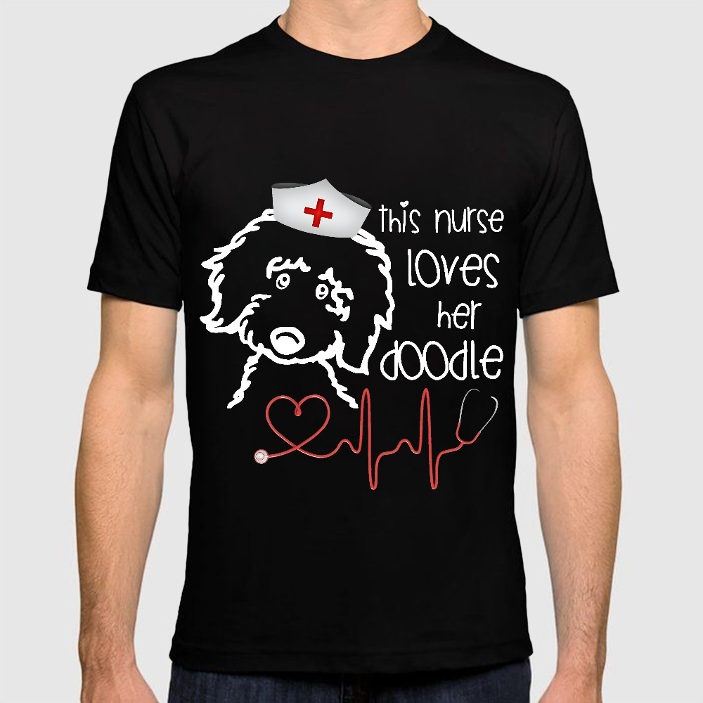 This Nurse Loves Her Doodle Cotton Doctor T-shirt