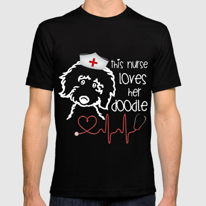 This Nurse Loves Her Doodle Cotton Doctor T-shirt