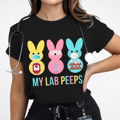 My Lab Peeps Cotton Nurse T-shirt