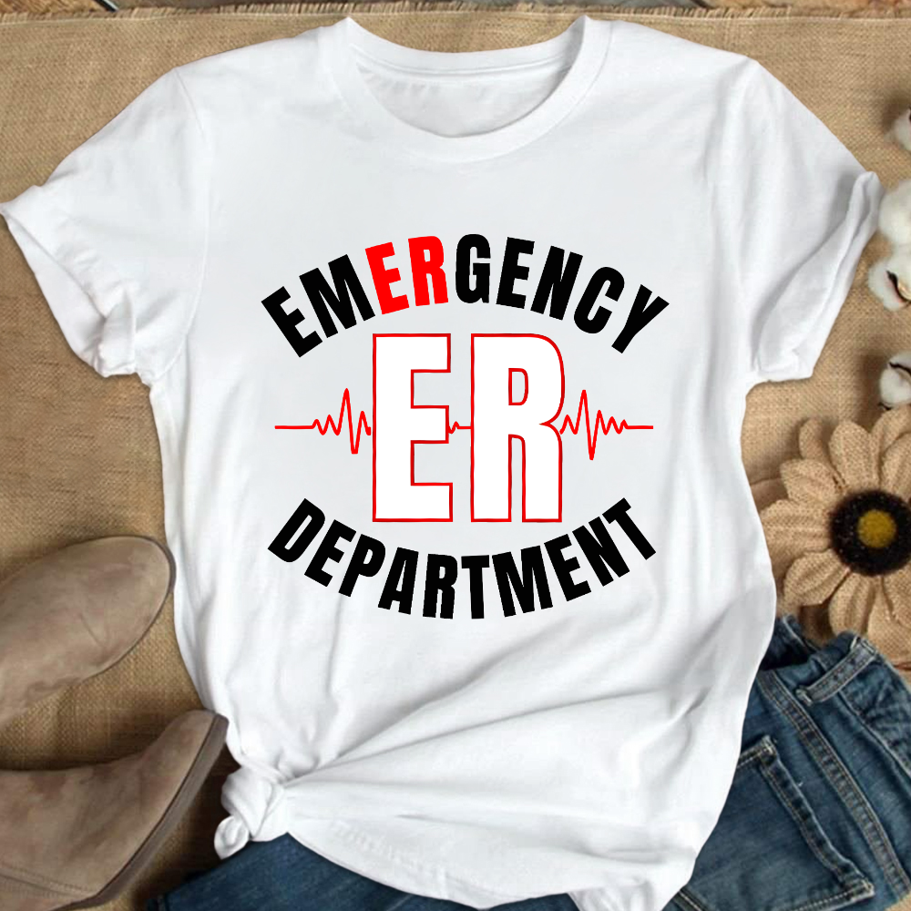 Emergency Department Cotton Nurse T-shirt