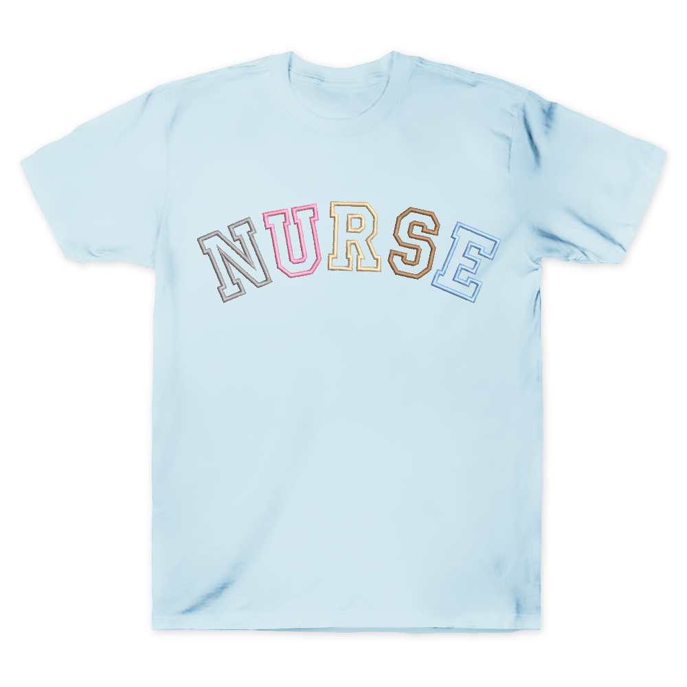 Embroidered Nurse Cotton Doctor T-shirt