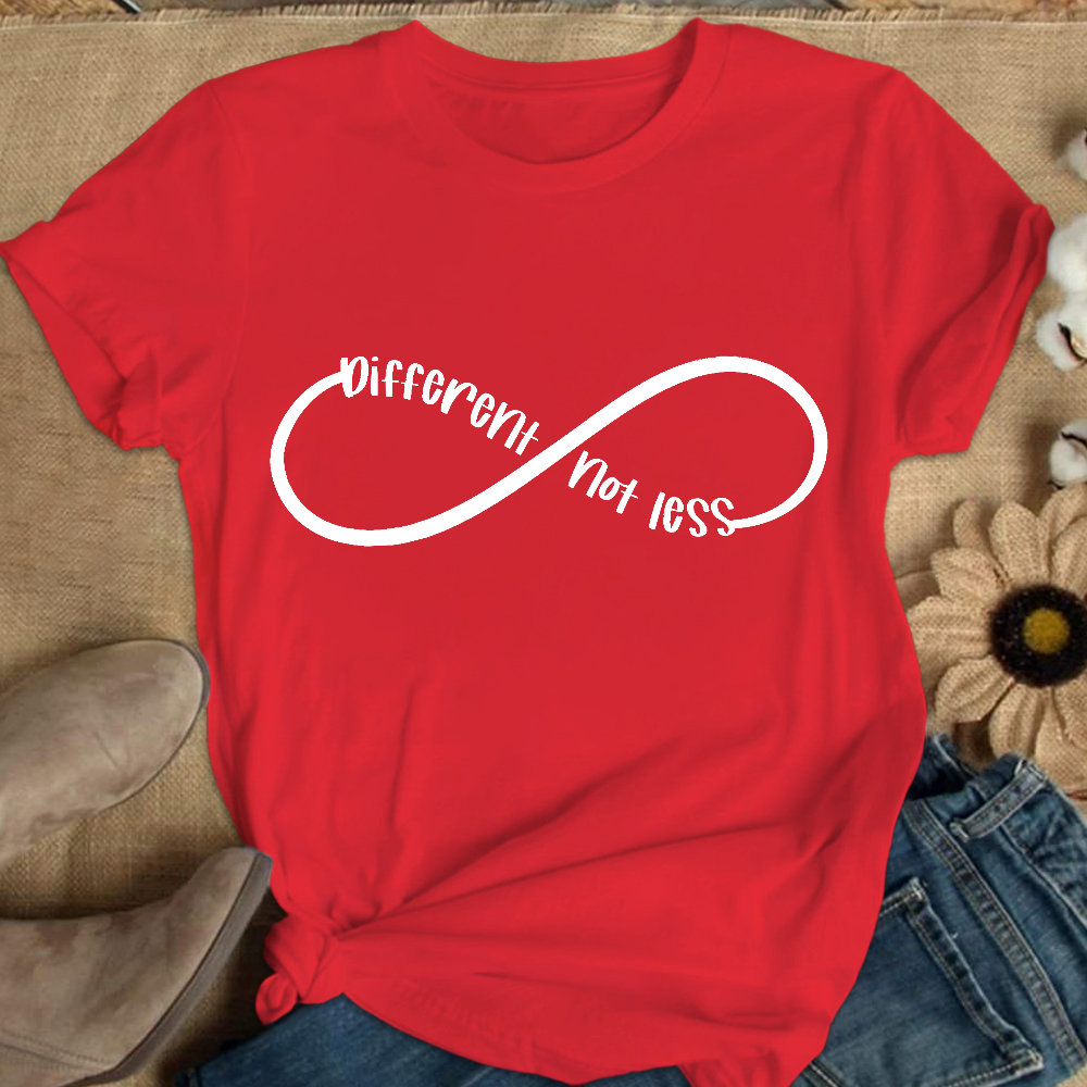 Different Not Less Autism Awareness Cotton Nurse T-shirt