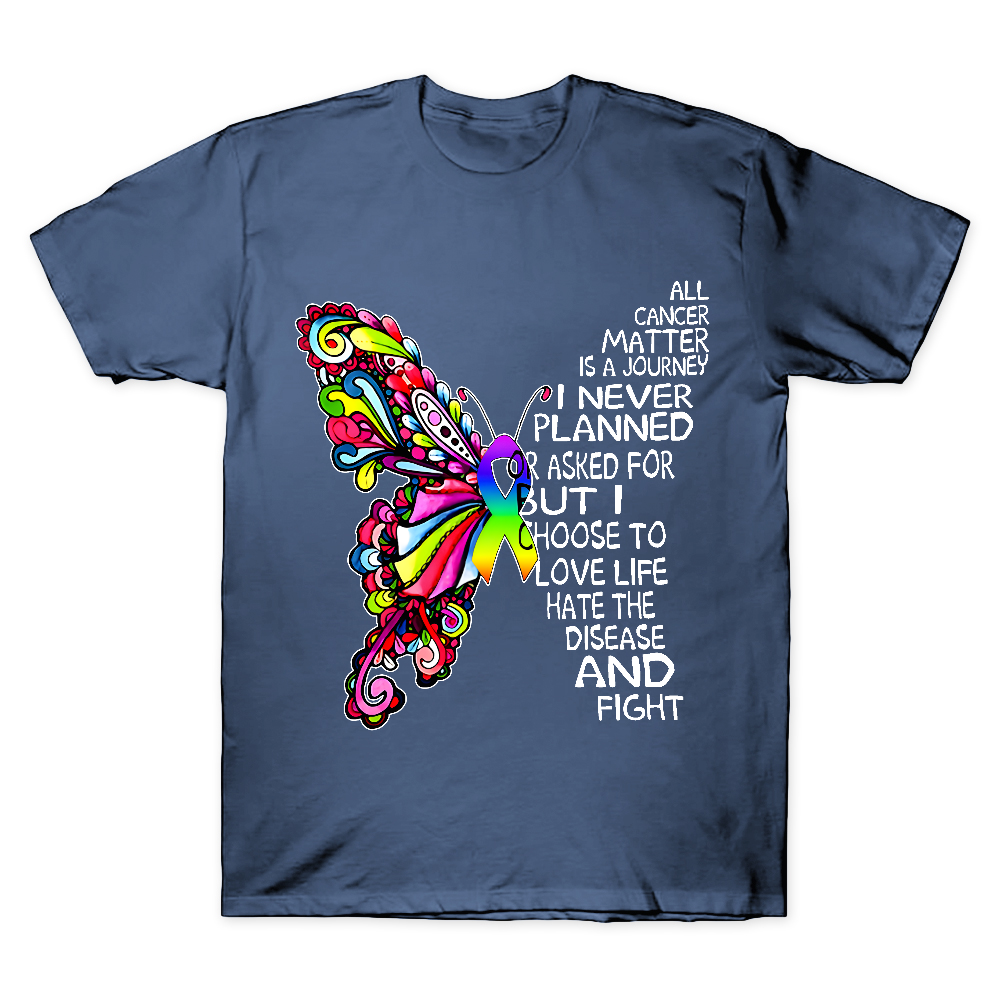I Never Planned This Journey But I Choose to Fight Cotton Doctor T-shirt