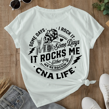 CNA Life Double-Sided Cotton Printed T-Shirt