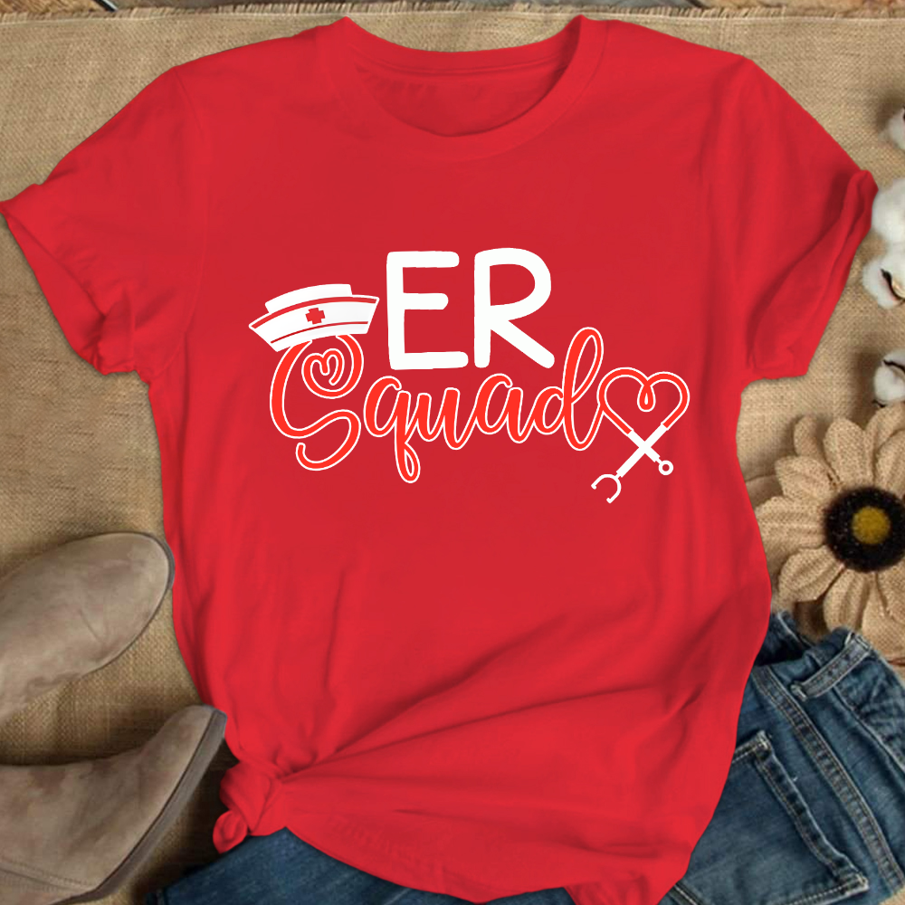 Er Nurse Squad Cotton Nurse T-shirt