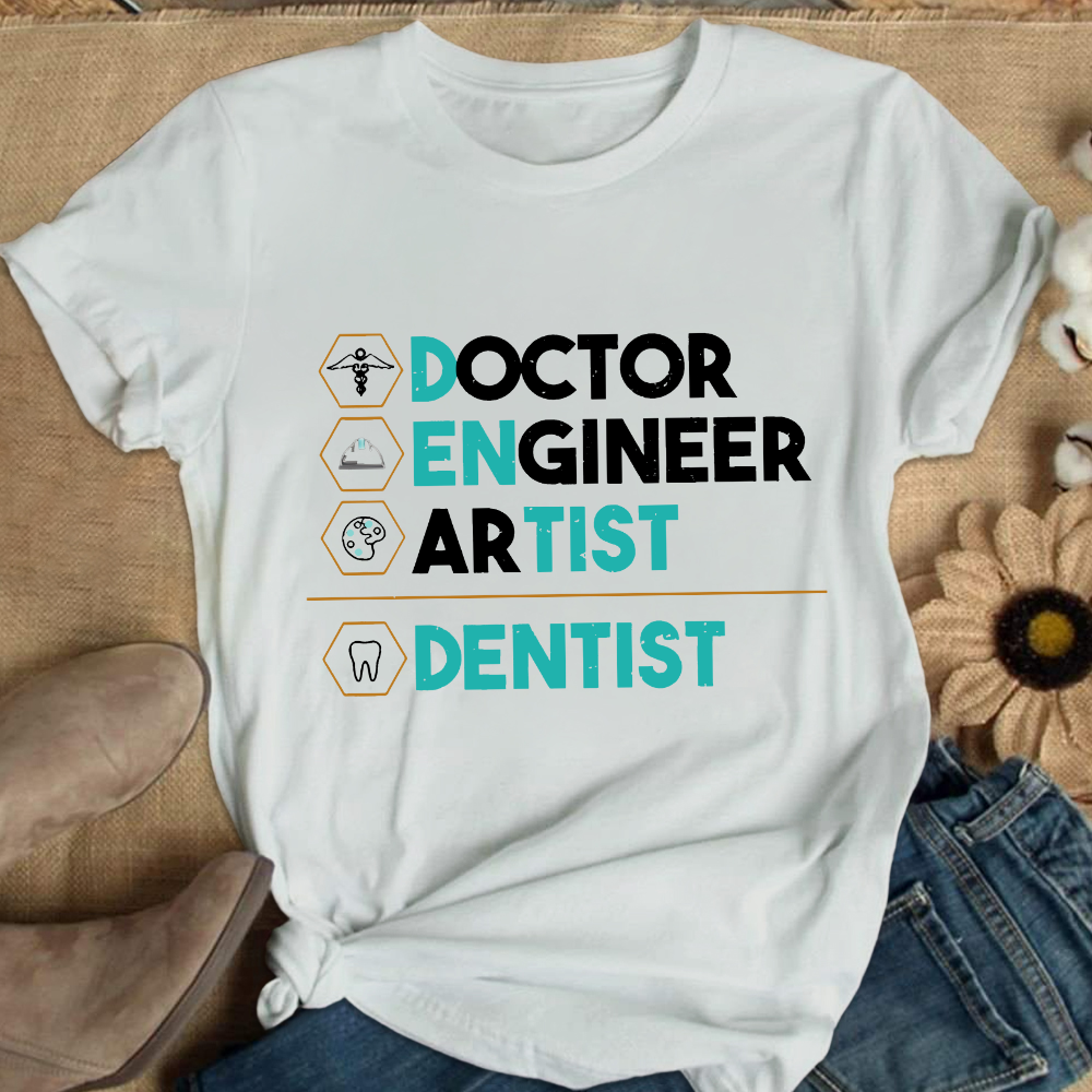 Doctor Engineer Artist Dentist Cotton Nurse T-shirt