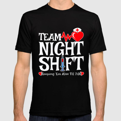 Team Night Shift Cotton Doctor T-shirt