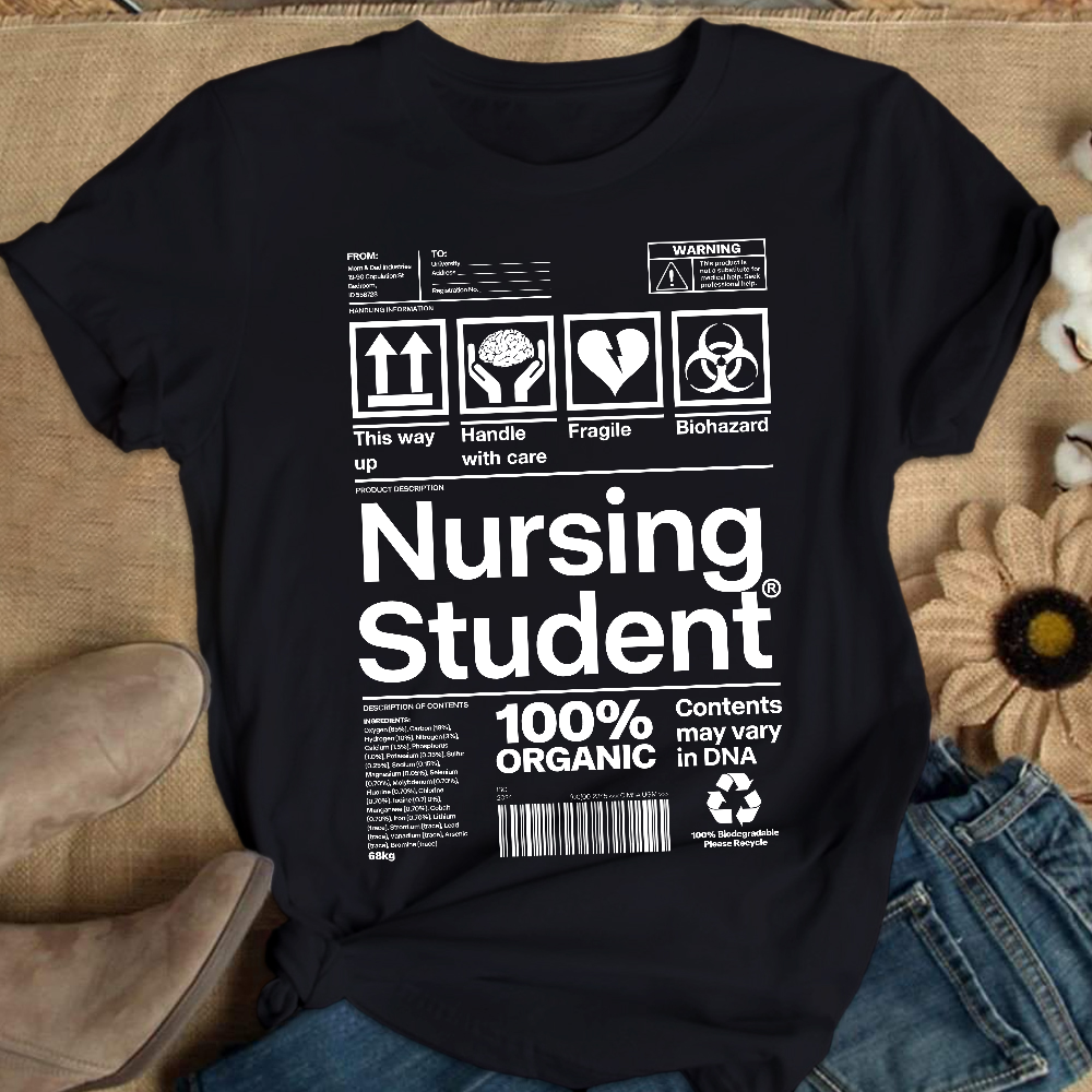 School Of Nursing Student Gift Cotton Nurse T-shirt