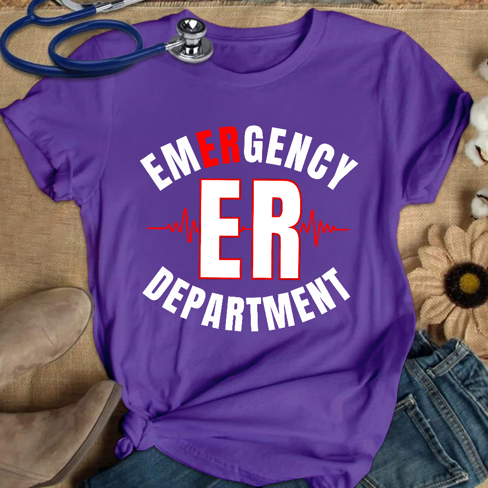 Emergency Department Cotton Nurse T-shirt