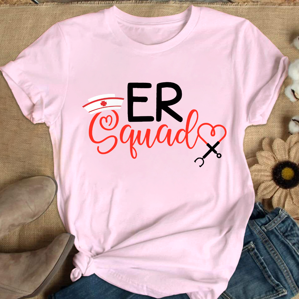 Er Nurse Squad Cotton Nurse T-shirt