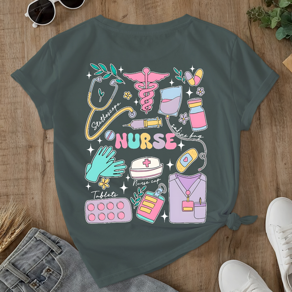 Can’t Talk Right Now Doing Double-Sided Cotton Printed T-Shirt