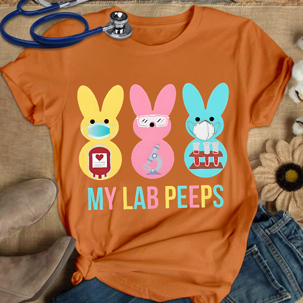 My Lab Peeps Cotton Nurse T-shirt