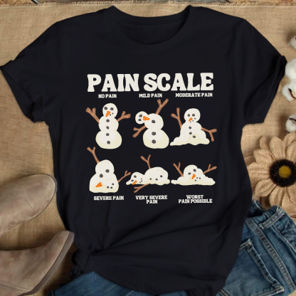 Healthcare Worker Pain Assessment Cotton Nurse T-shirt