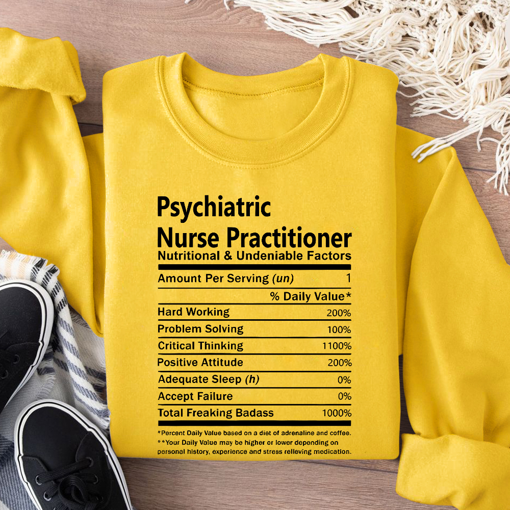 Psychiatric Nurse Practitioner Cotton Pullover Sweatshirt