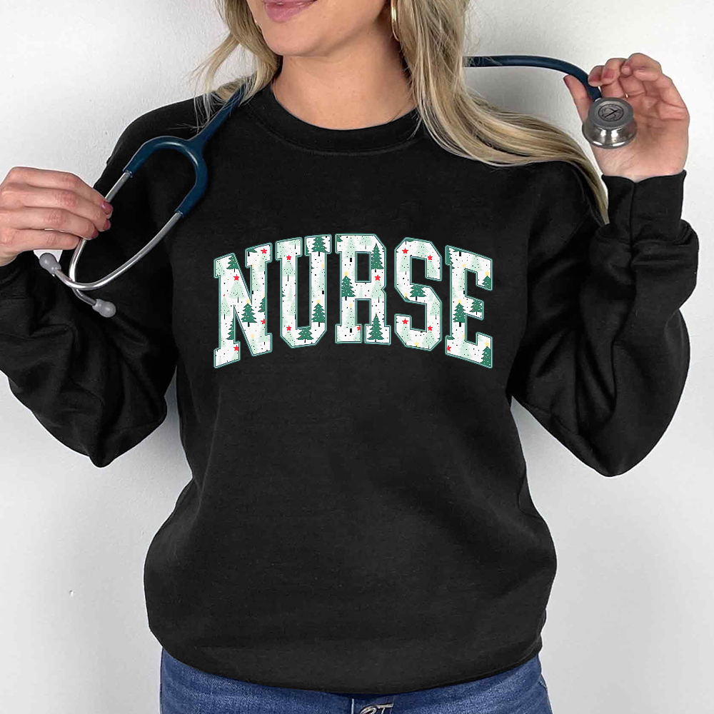 Christmas Nursing Cotton Pullover Sweatshirt