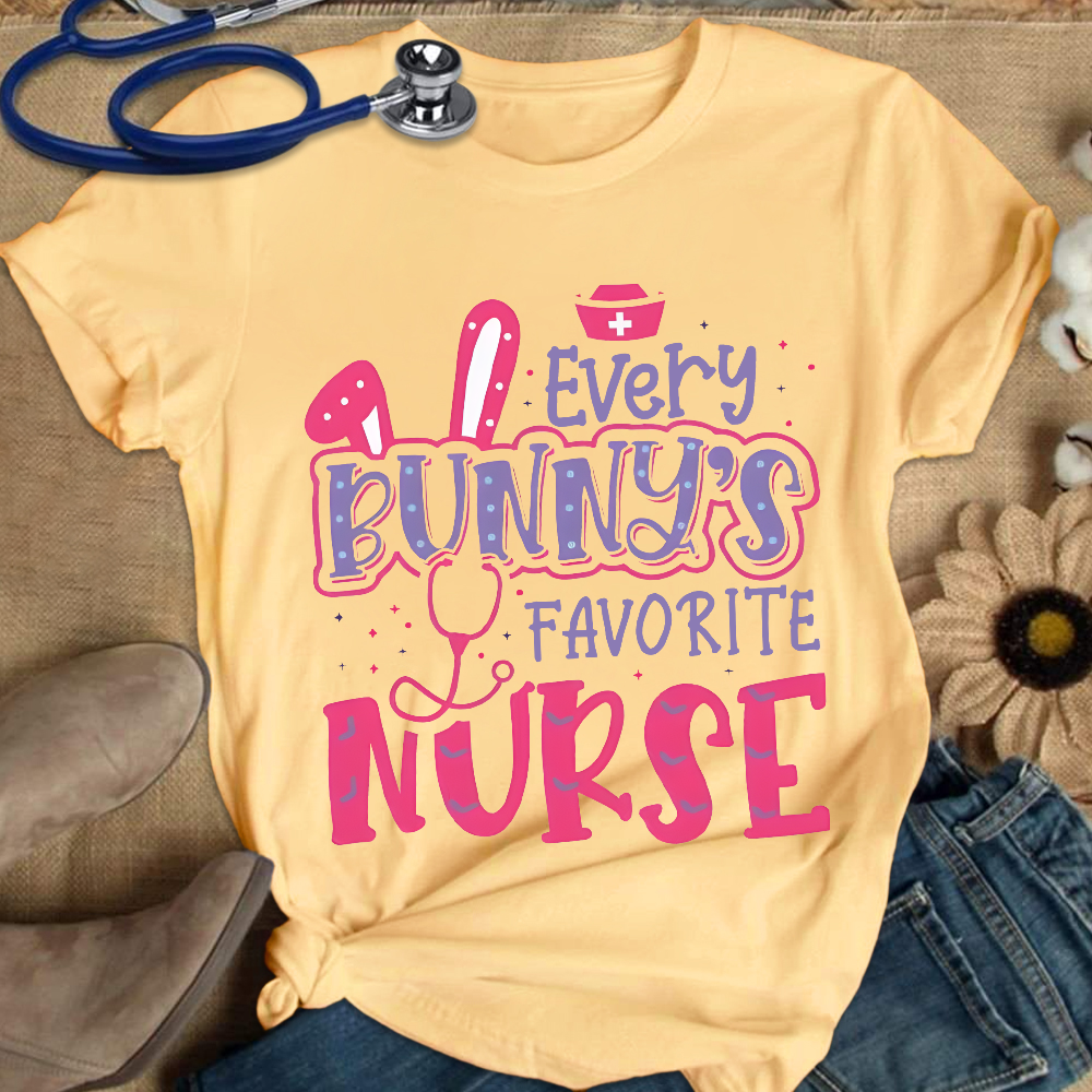 Every Bunny's Favorite Nurse Cotton Nurse T-shirt