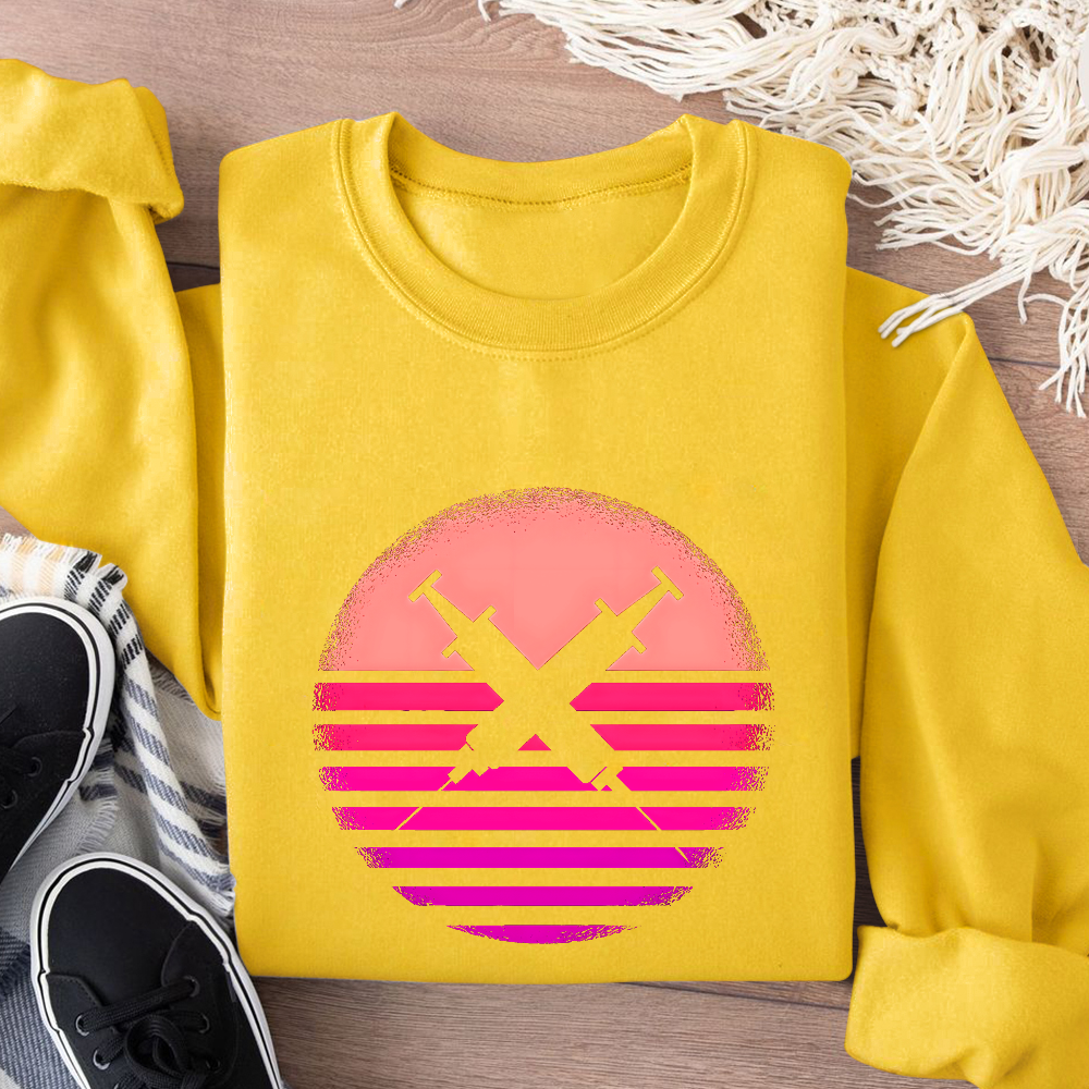 Doctor Enfermera Jeringa Cotton Pullover Sweatshirt