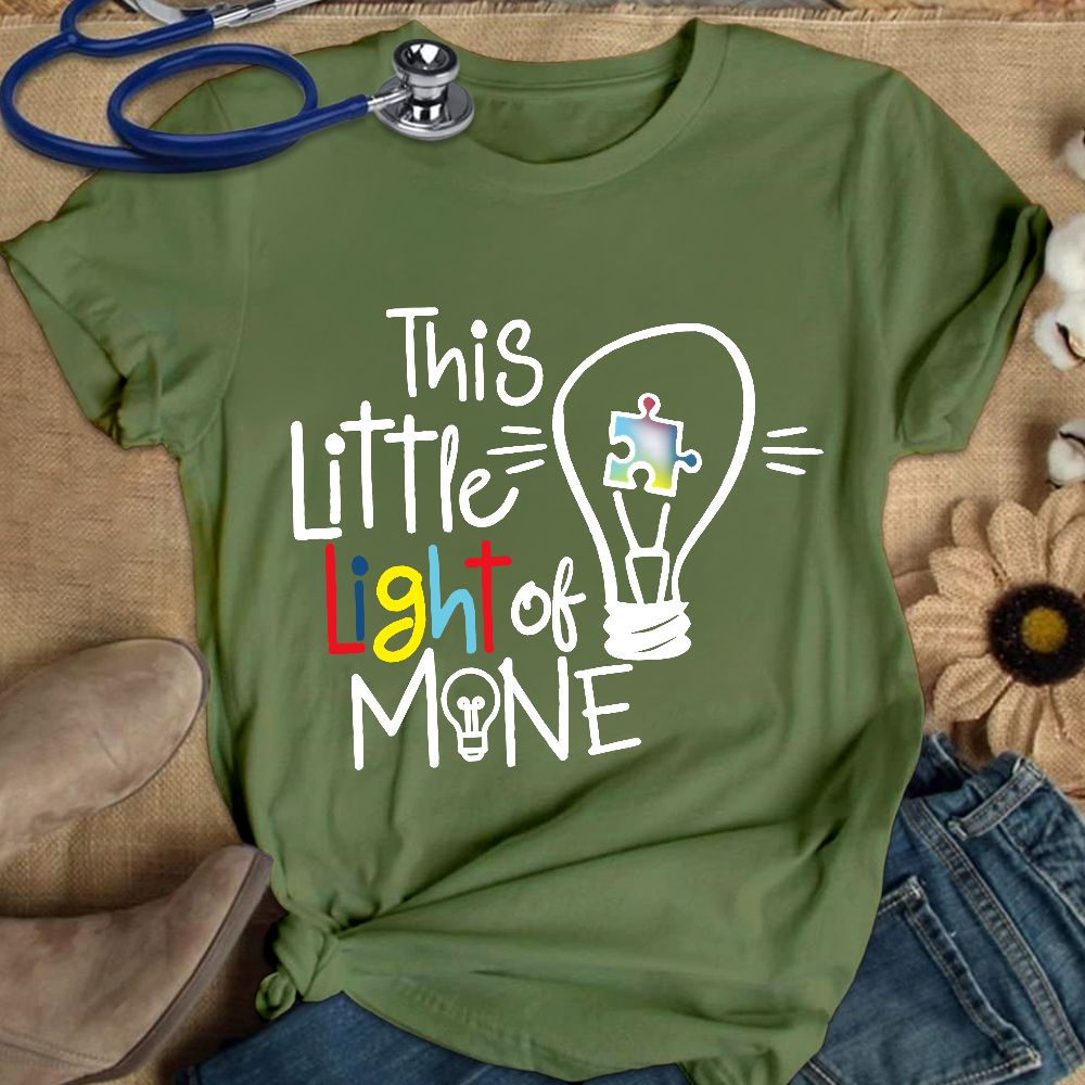 This Little Light Of Mine Autism Cotton Nurse T-shirt