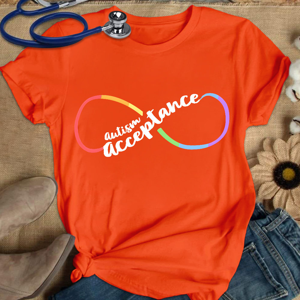 Autism Acceptance Special Education Cotton Nurse T-shirt
