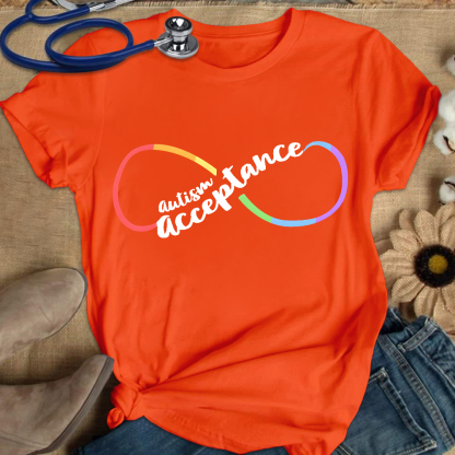 Autism Acceptance Special Education Cotton Nurse T-shirt