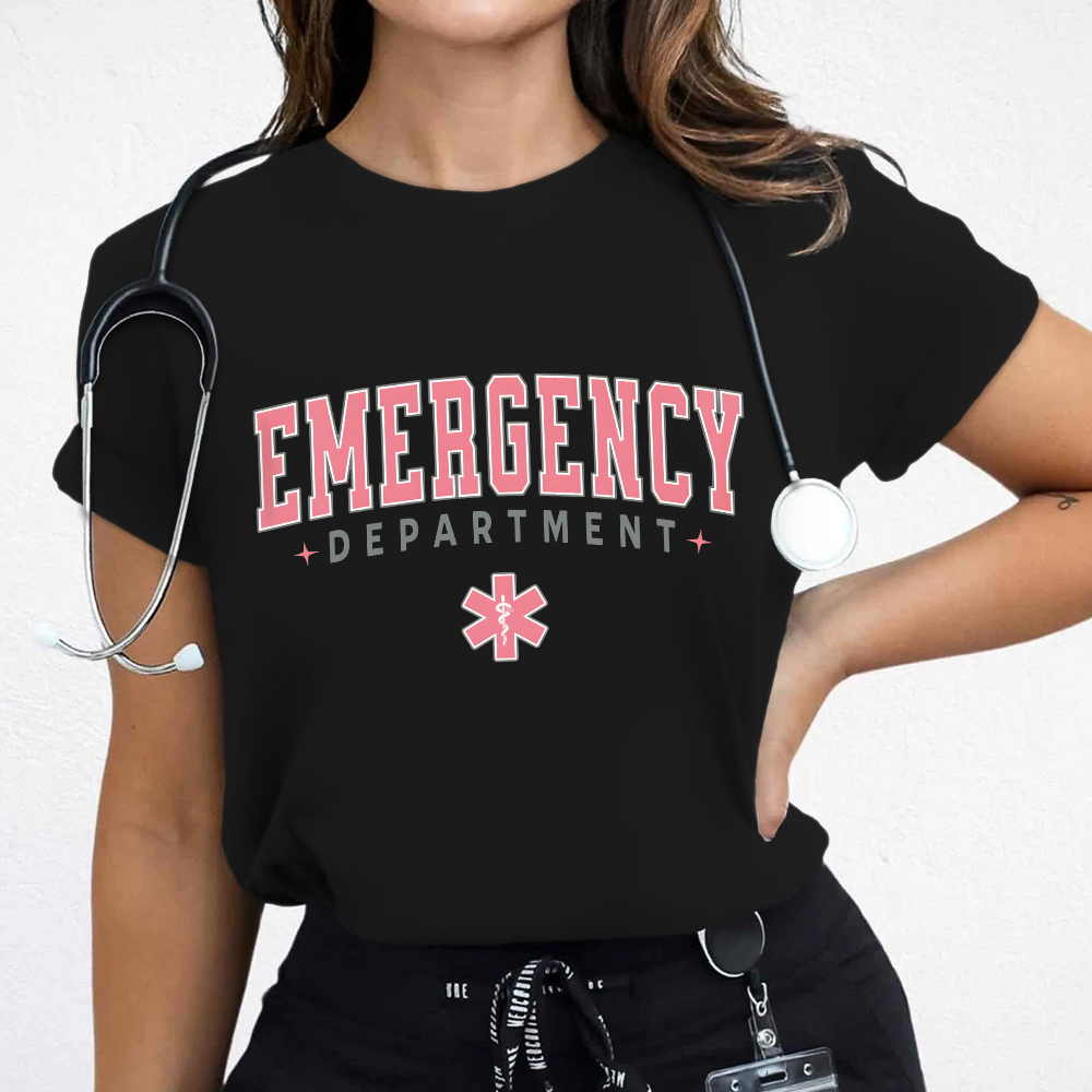 ER Nurse Crewneck Cotton Nurse T-shirt