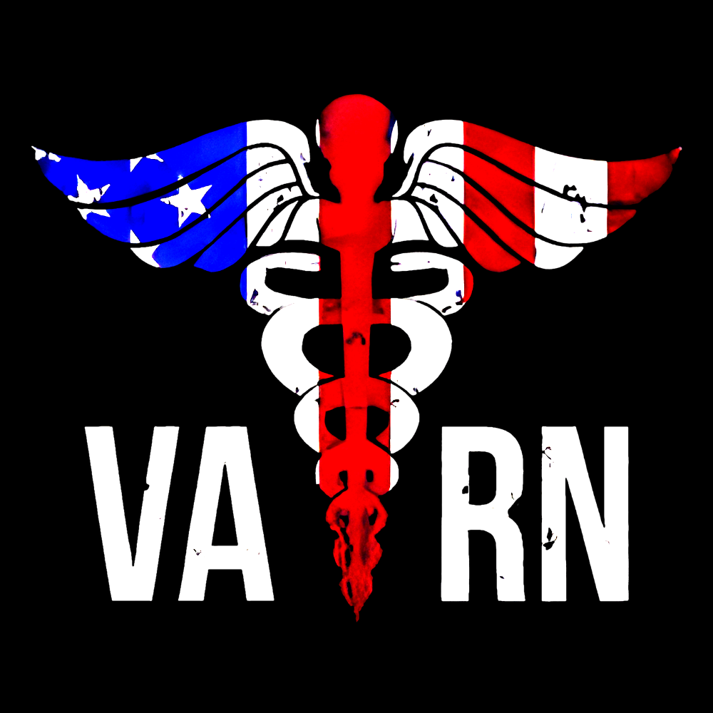 VA RN Nurse Symbol Flag Cotton Nurse T-shirt