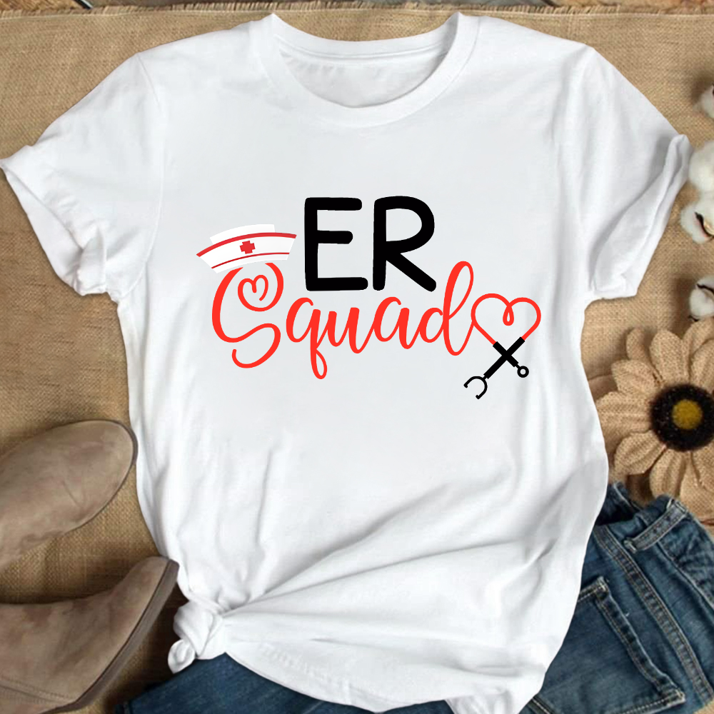 Er Nurse Squad Cotton Nurse T-shirt