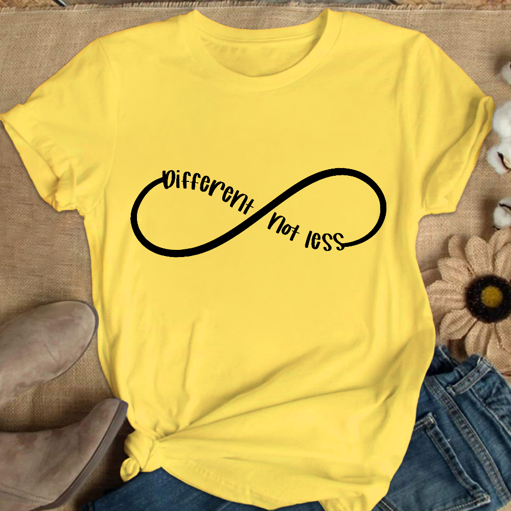 Different Not Less Autism Awareness Cotton Nurse T-shirt