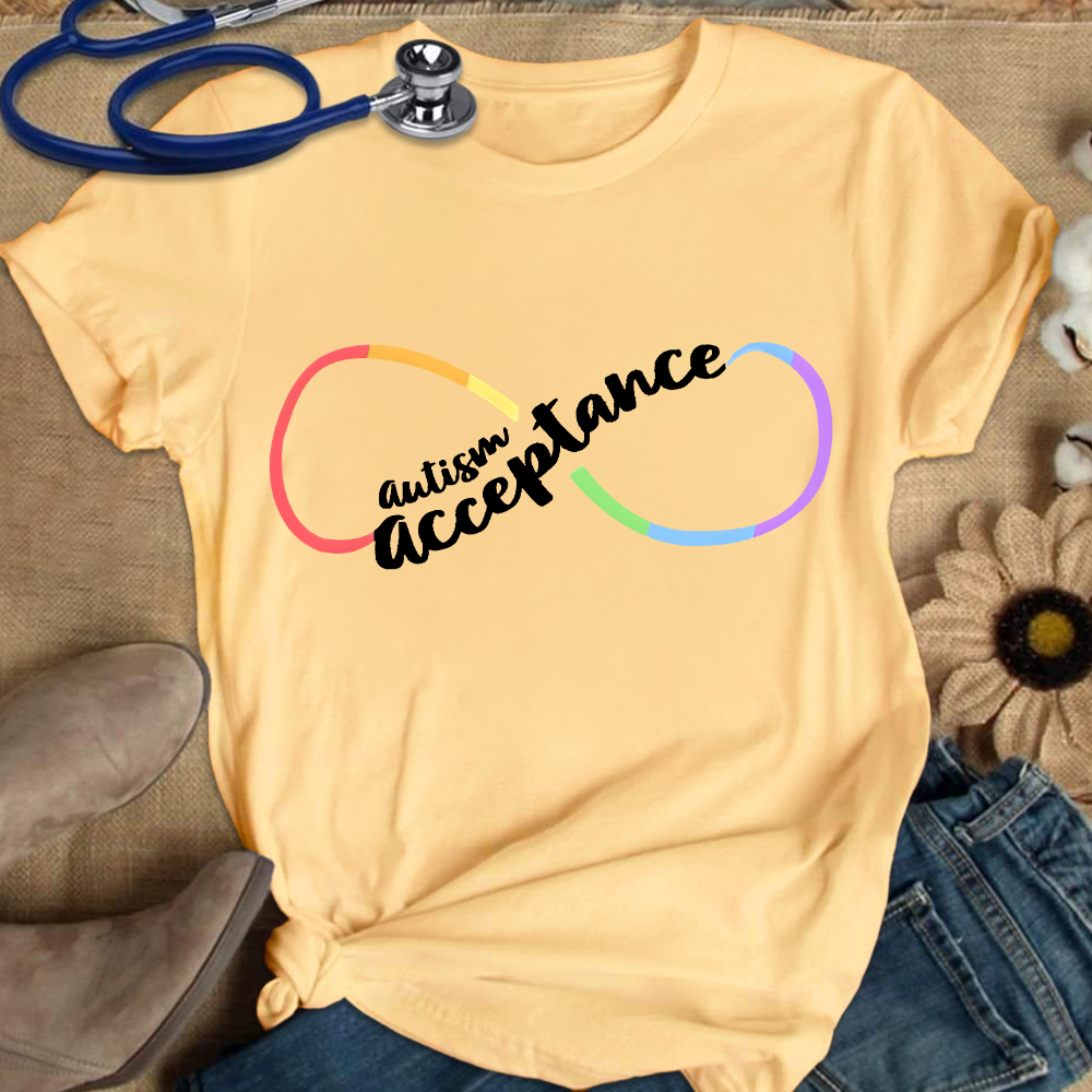 Autism Acceptance Special Education Cotton Nurse T-shirt