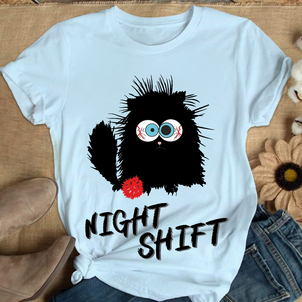 Night Shift Is Tough Cotton Nurse T-shirt