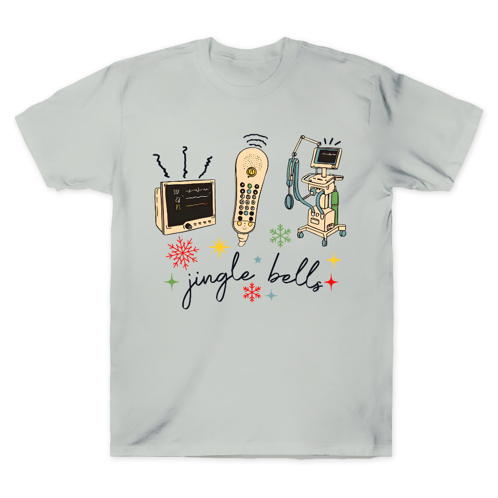 Jingle Bells ICU Xmas Cotton Doctor T-shirt