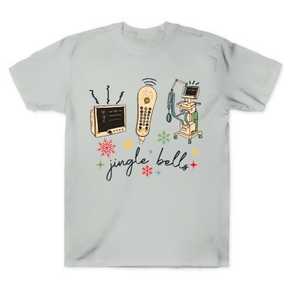 Jingle Bells ICU Xmas Cotton Doctor T-shirt